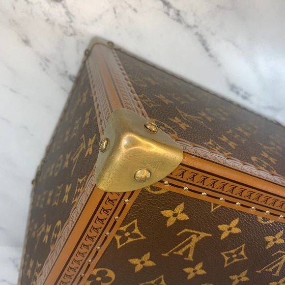 ❌❌ Louis Vuitton Monogram Trunk Boite Flacons Beauty Vanity Case Vintage Hard - Picture 9 of 13